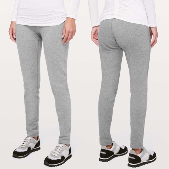 9.Lululemon Wunder Lounge Pant 28" *Updated FitHeathered Core Medium Grey - Picture 2 of 16